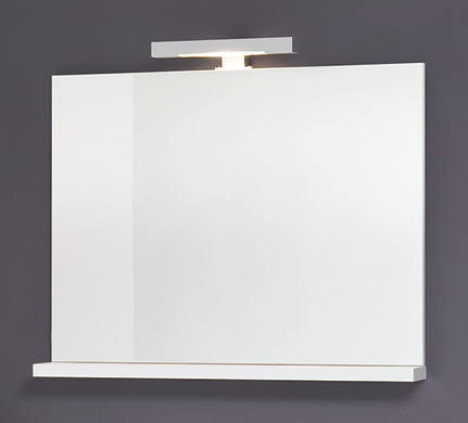 Sieper Girona Spiegel weiß mit 1 x Halogenstab und Ablage Maße (B/H) 60/62,1/cm