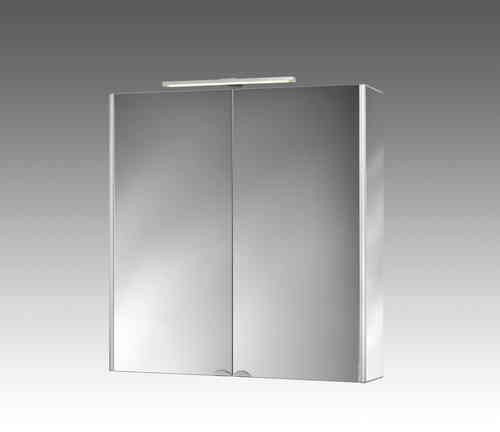 Jokey Dekoralu LED Blende Spiegel Spiegelschrank Material Aluminium Maße (B/H/T) 65,5/70/15,3cm