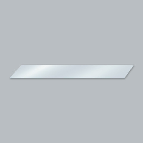Klarglasablage, geeignet für Glasbodenträger 2909215  Größe: 70 x 14 cm