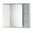 Jokey Funa LED Farbe Weiß Spiegelschrank MDF/Holz Maße (B/H/T) 68/60/14,5cm