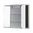 Jokey Funa LED Farbe Weiß Spiegelschrank MDF/Holz Maße (B/H/T) 68/60/14,5cm