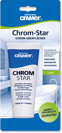 Cramer Chrom-Star für Glänzende und matte Chrom-Oberflächen, Chrom Tube 100ml