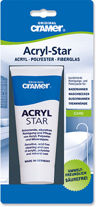 Cramer Acryl-Star für Acryl, Polyester, Mineralguss und Fiberglas-Oberflächen Tube 100ml