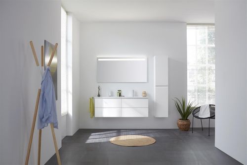 Thebalux Typ3 Badezimmer-Möbel 141cm Spiegel/Schrank/Waschtisch/Farbe wählbar