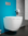Treos Tiefspül-WC, spülrandlos, wandhängend, Farbe weiß glänzend